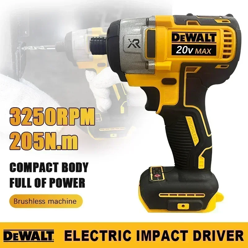 Dewalt DCF887 205 Нм Бесщеточная электрическая ударная отвертка Аккумуляторная отвертка Электрическая ударная дрель для аккумулятора Dewalt 20 В