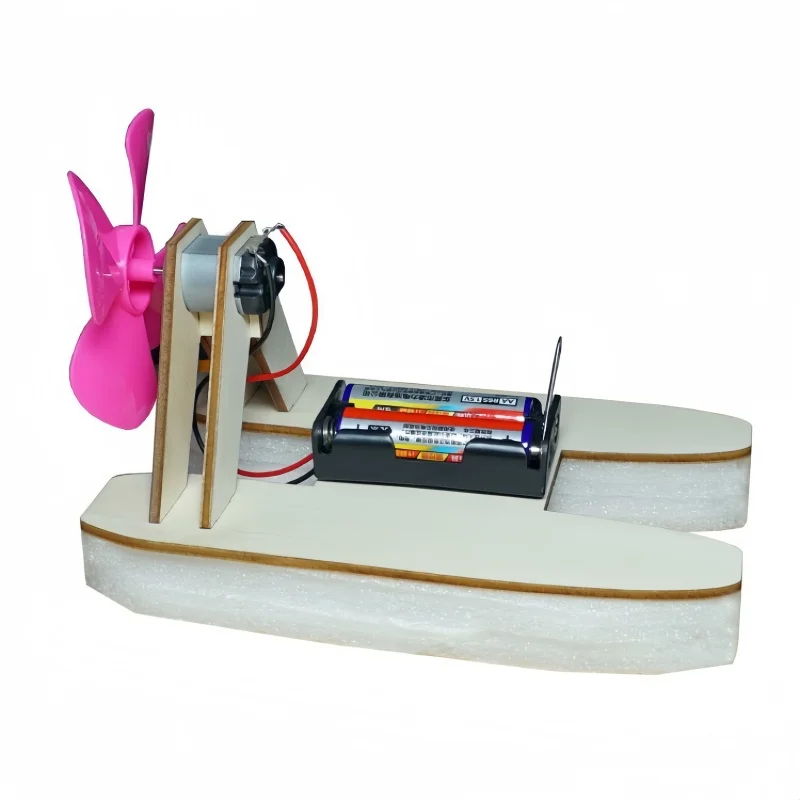 Wooden Assembly Ship DIY Handmade Toy Science Experiment Set Assembly Material Pack Toy Elementary School Experimental Equipment