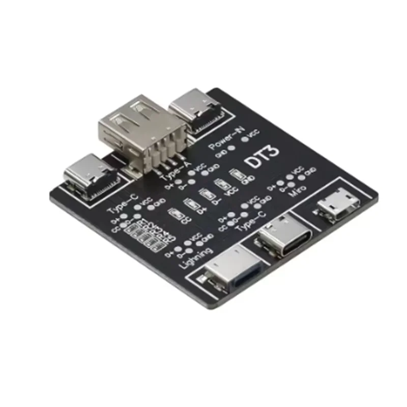 USB Data Cable On-Off Detection Board for Micro Type-C Port DT3 USB Cable Tester Fast Detection Lightweight Durable
