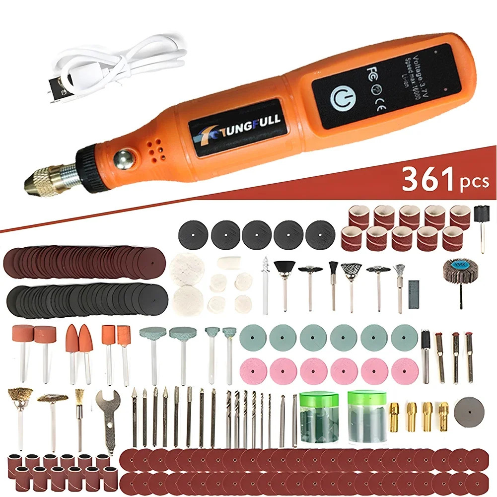 Mini Handheld Drill Mini Electric Drill Rotary Tool USB Wireless Woodworking Engraving Pen Dremel Tools For Jewelry Metal Glass