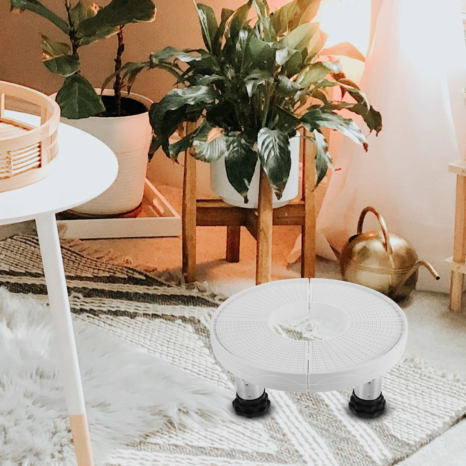 

Air Conditioner Base Stand Elevated Bracket Round Fit Shelf Mini Split Mounting Furniture Framework Dryer Stand