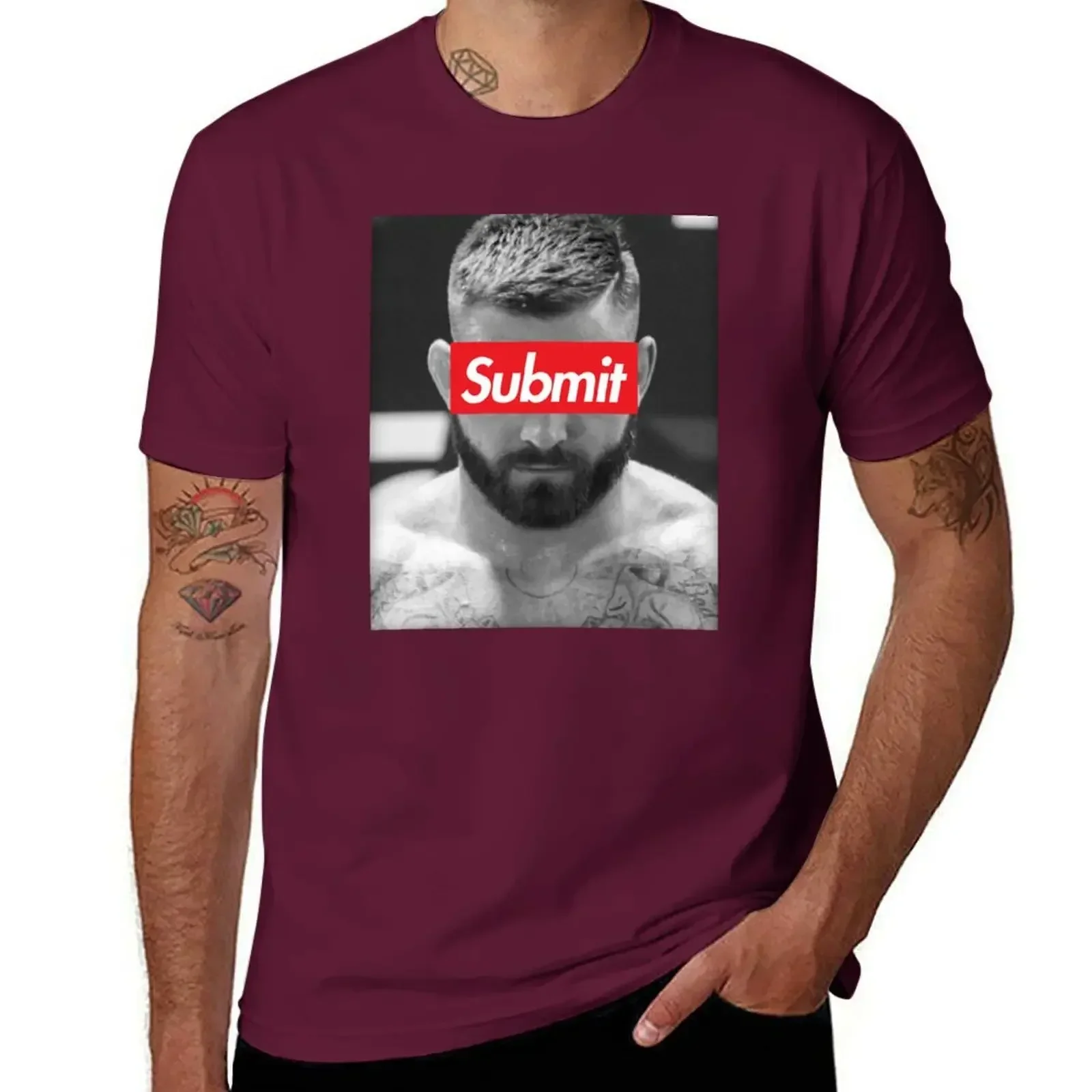 Gordon Ryan Submit T-shirt plain sublime oversizeds workout shirts for men mens designer clothes new in tops & tees Short Sleeve