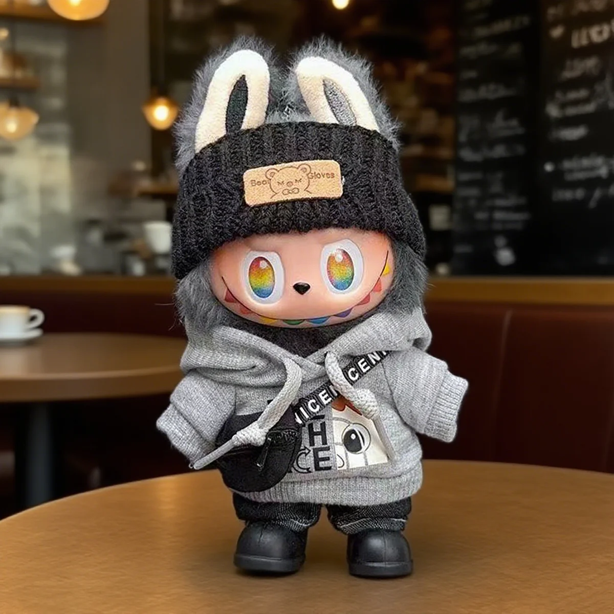 Plush Doll Clothes Fashion Hoodie Pants Set for Labubu Idol Dolls Trendy DIY Doll Clothing Accessories Gift