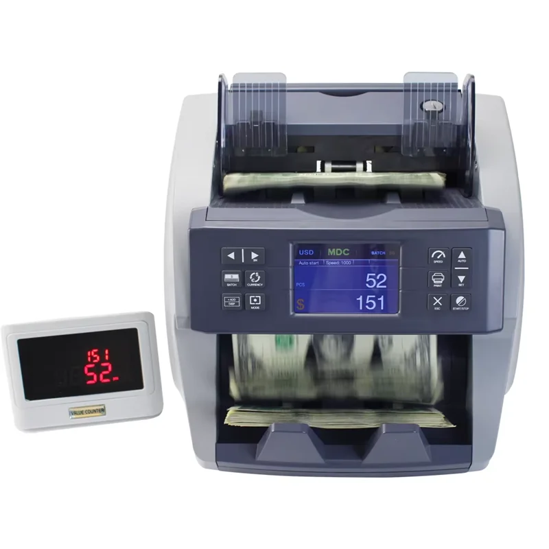 

Currency Detecting Intelligent Bill Counter Money Counter Bank Note Sorting Machine High Accurate Currency Counter