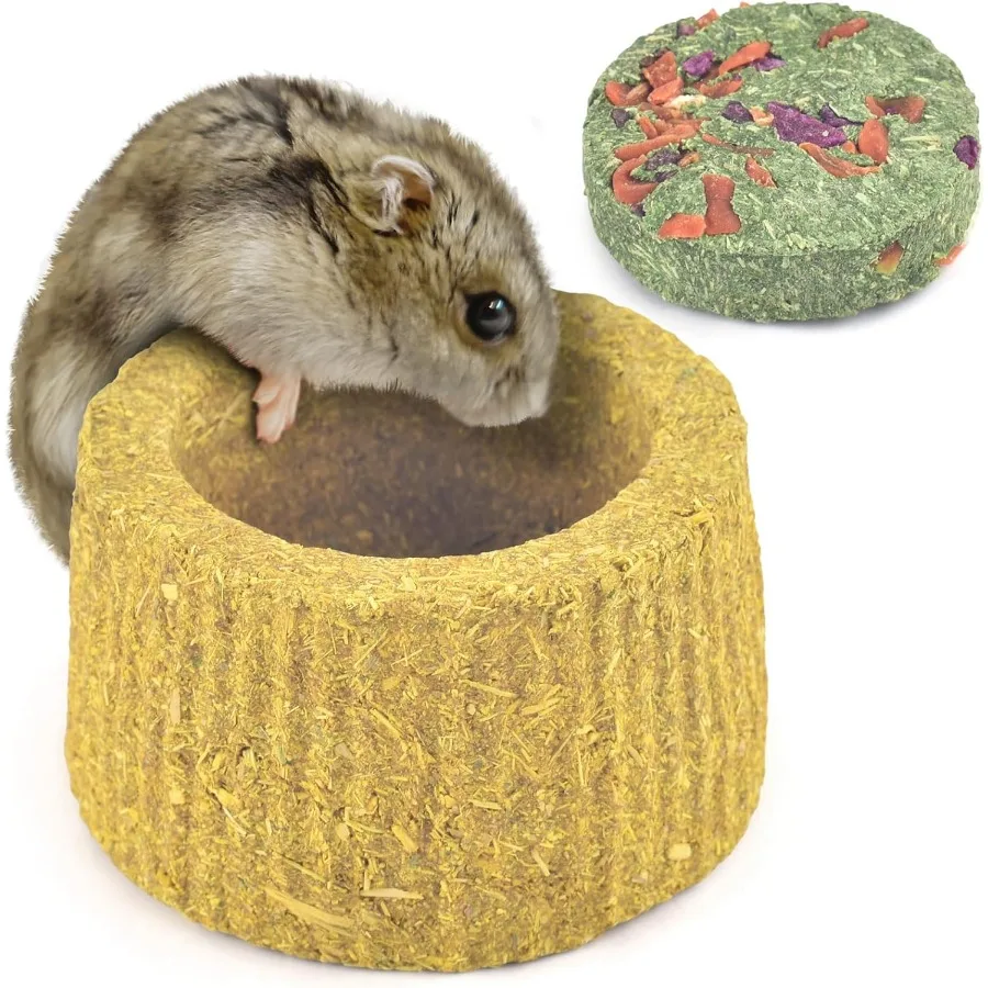 100% comestible Premium Timothy Hay masticar A B para conejos Chinchilla golosinas masticar juguetes para dientes conejillos de indias y ratones calabaza