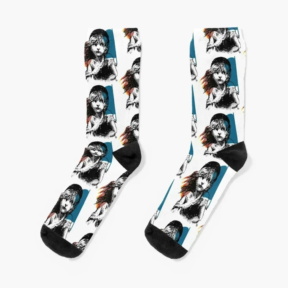 

1986 Les Miserables London Broadway Broadway Socks Crossfit Antiskid soccer hockey anime Socks Male Women's