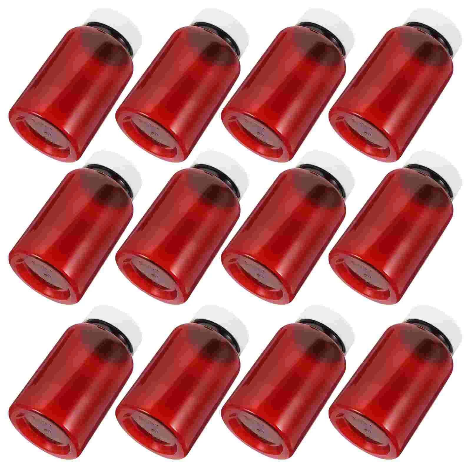 

12 Pcs Pill Storage Plastic Bottles with Caps Empty Medicine Container