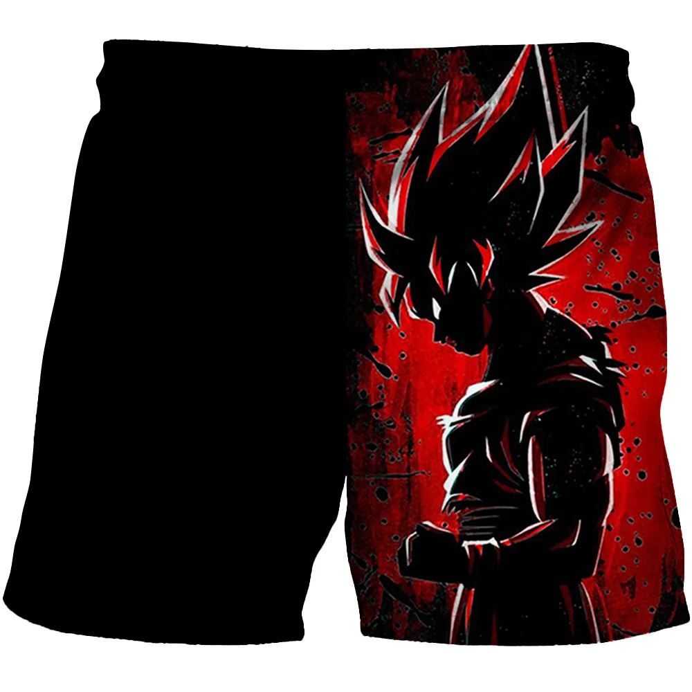 Girls Boys Summer Harajuku Beach Shorts children\'s Bottom Dragon Ball Z Trousers For Kids 3D Cartoon Shorts Print Soft Sports