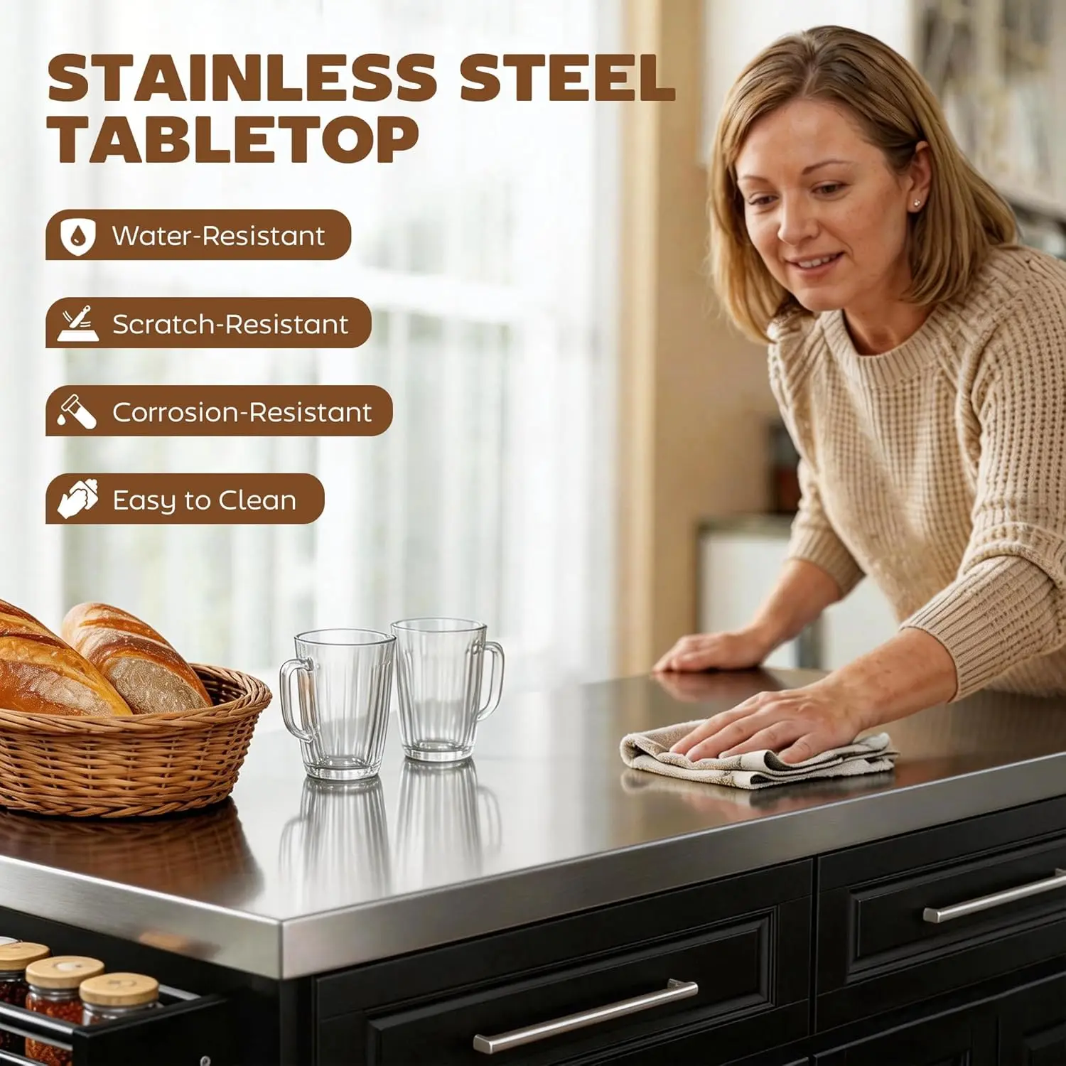 Thumbnail 3 - #16 Top 20 Rolling Kitchen Islands Worth Buying In 2026
