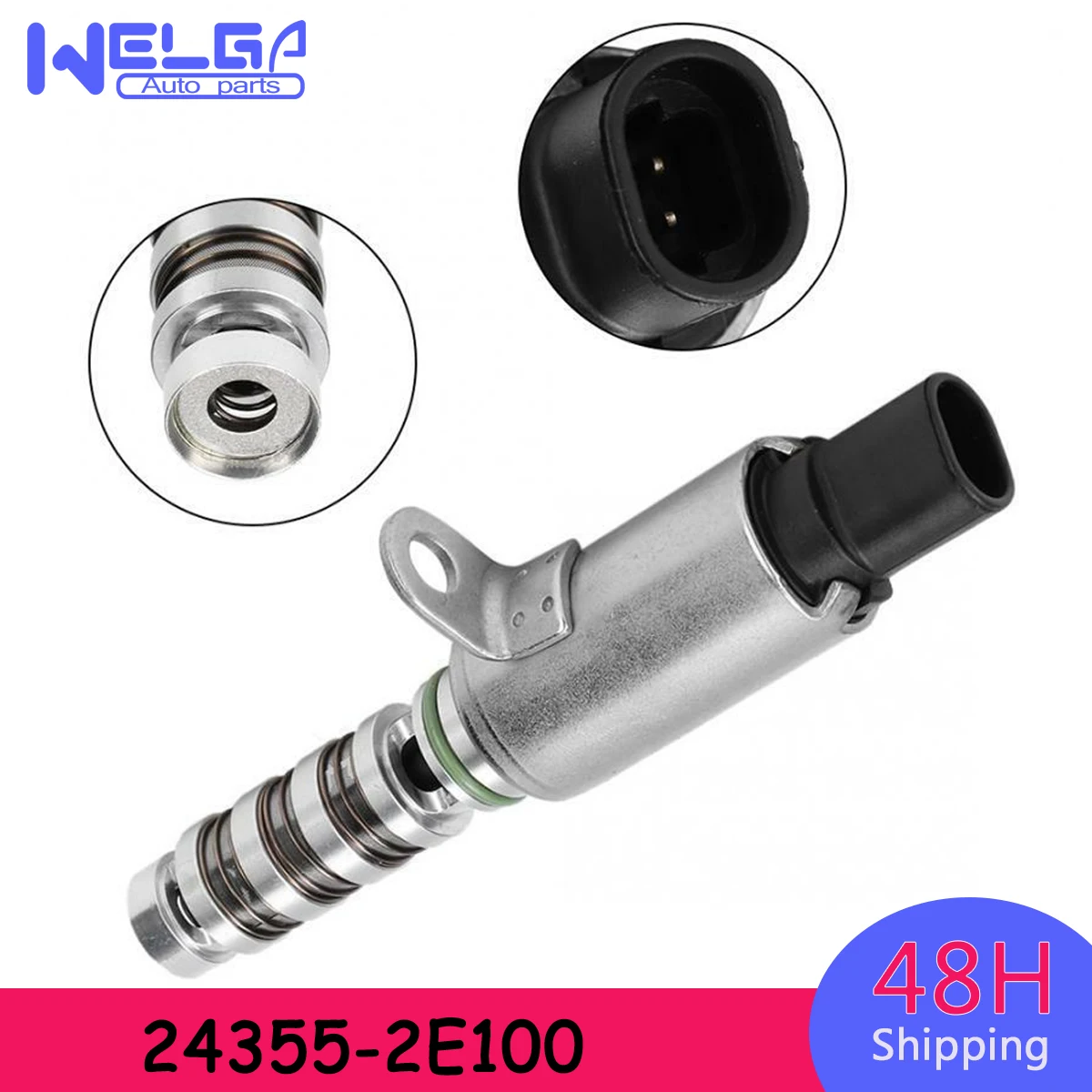 

Car Accessories Engine Variable Valve Timing Solenoid 24355-2E100 Fit For Hyundai Tucson Elantra GT Forte Optima Kia Soul 2.0L