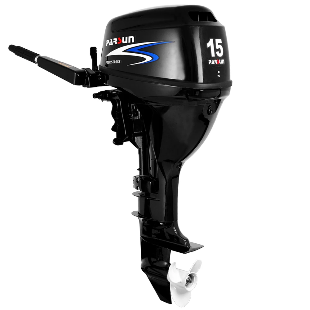 F15BMS /15hp 4-stroke Outboard / Manual Start / Tiller Control / Short Shaft / PARSUN