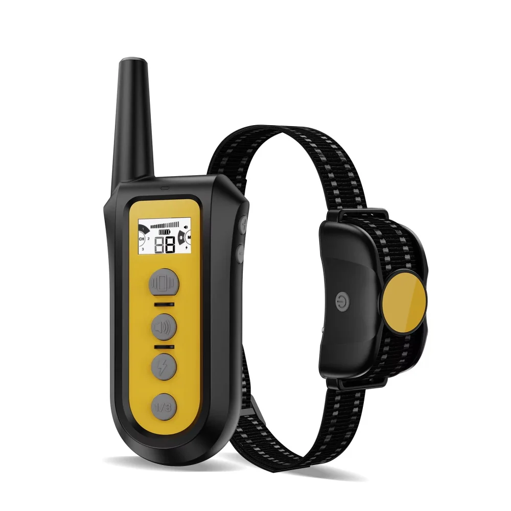 

Advanced 330-yard remote control vibrating pet collar stop training collar shock dog remote trainer collar