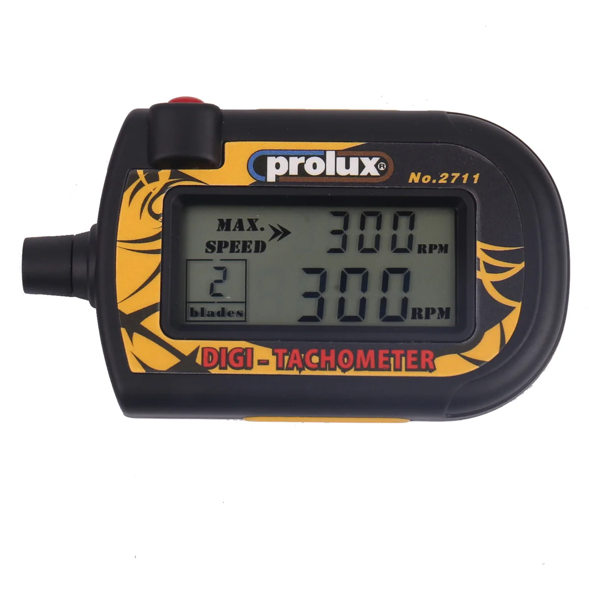 PROLUX PX2711 Tachometer Remote Control Digital Wireless Mini 2-9 Blade Propeller Digital Tachometer