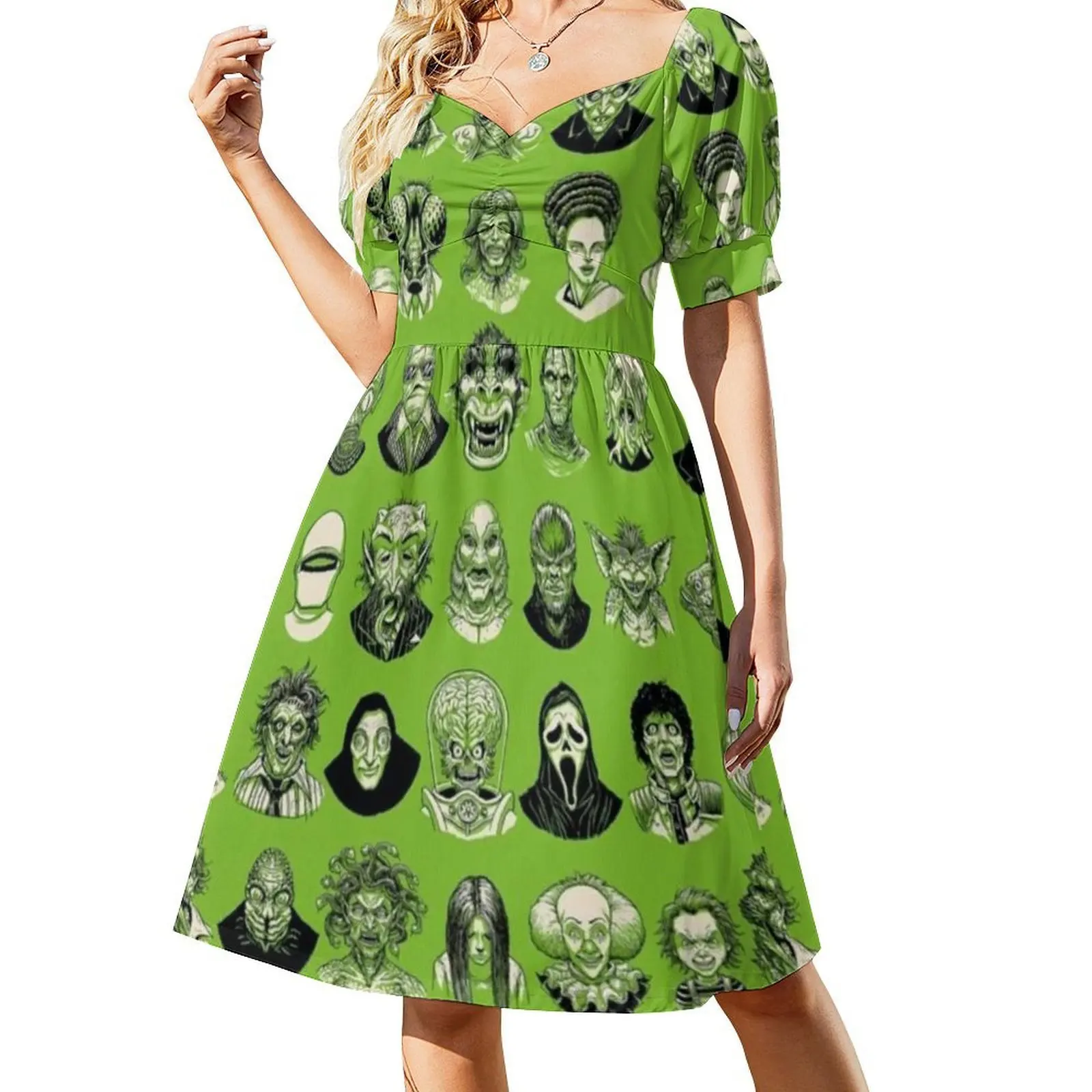 فستان رعب بوهو أنيق أنيق على الشاطئ لحفلات الزفاف وحوش الرعب ملابس نسائية #2