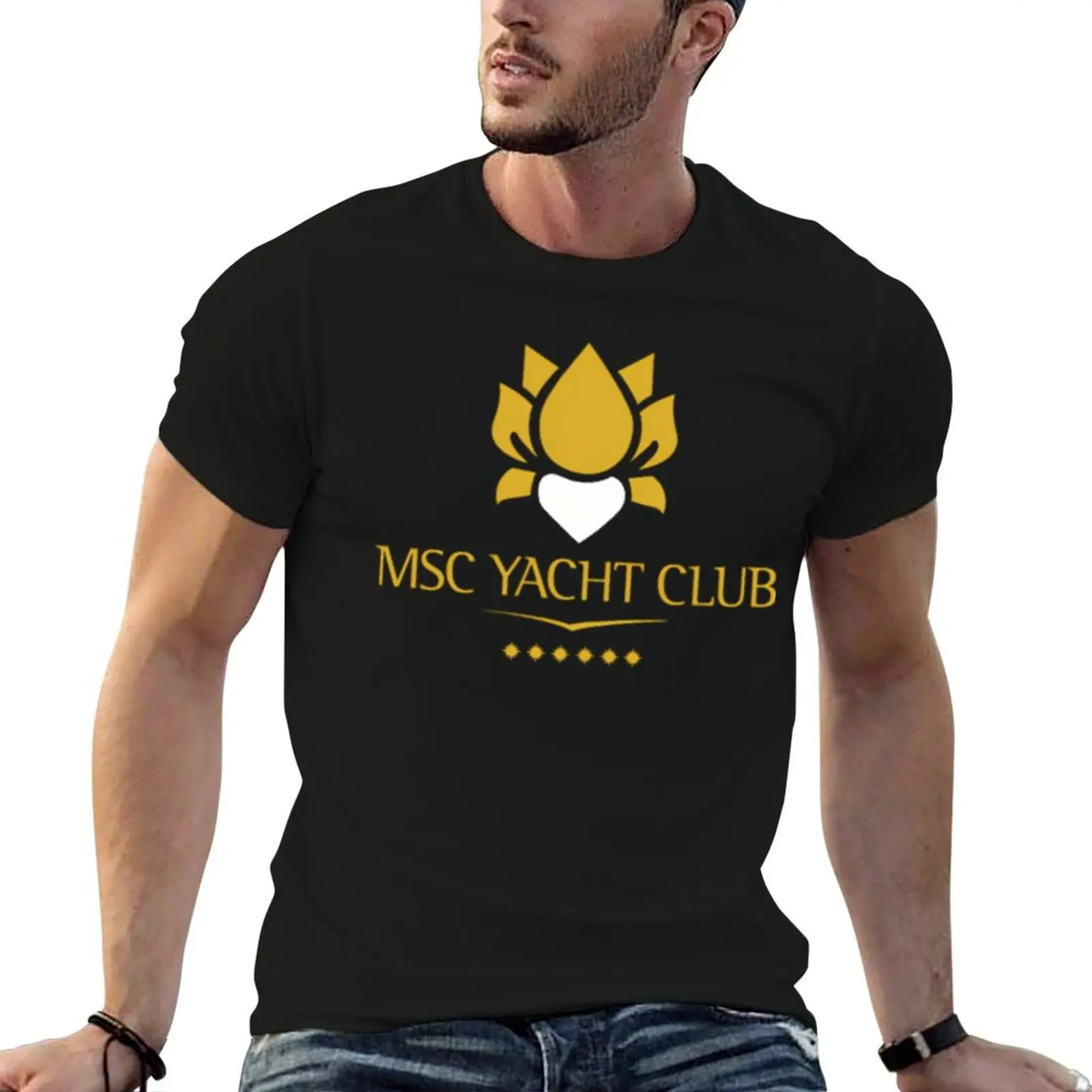 

Msc Yacht Club Logo T-Shirt mens graphic t shirts t shirt custom print T-Shirt