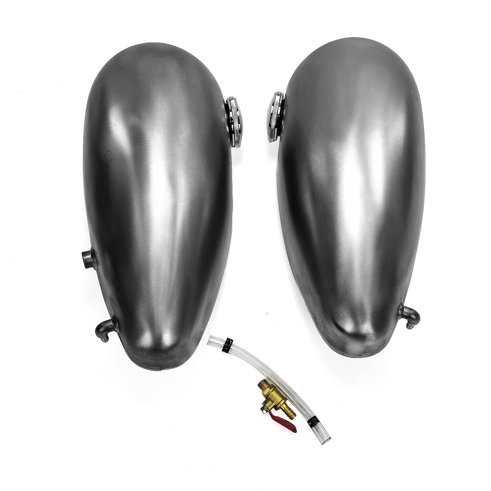 Motorbike 12 L Petrol Gas Fuel Tank Dual Oil Box Can For Harley Retro Drip Flatside Fat Bob Splitted