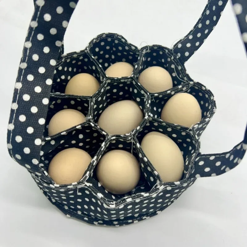 1 STÜCK Neue Eier Sammelkorb Tragbare Tasche zur Verhinderung von Eiern vor Kollision beim Ausgehen, um Eieraufbewahrungstasche aus Segeltuch zu kaufen
