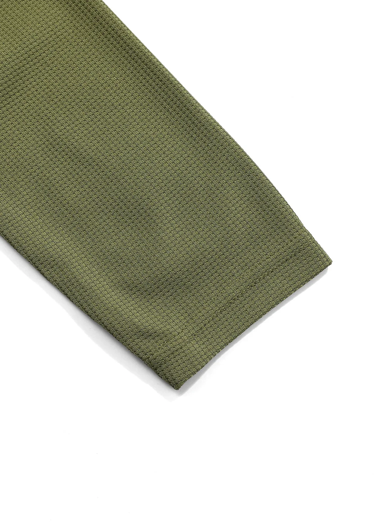 Men's Layered-Look Waffle Henley Shirt — product detail 10