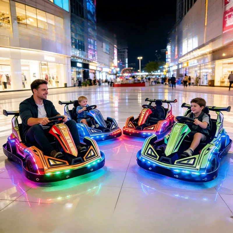 Children's Playground Equipment Four Wheels Kart Electric Vehicle Daxing Temple Fair Stall Game Luminous