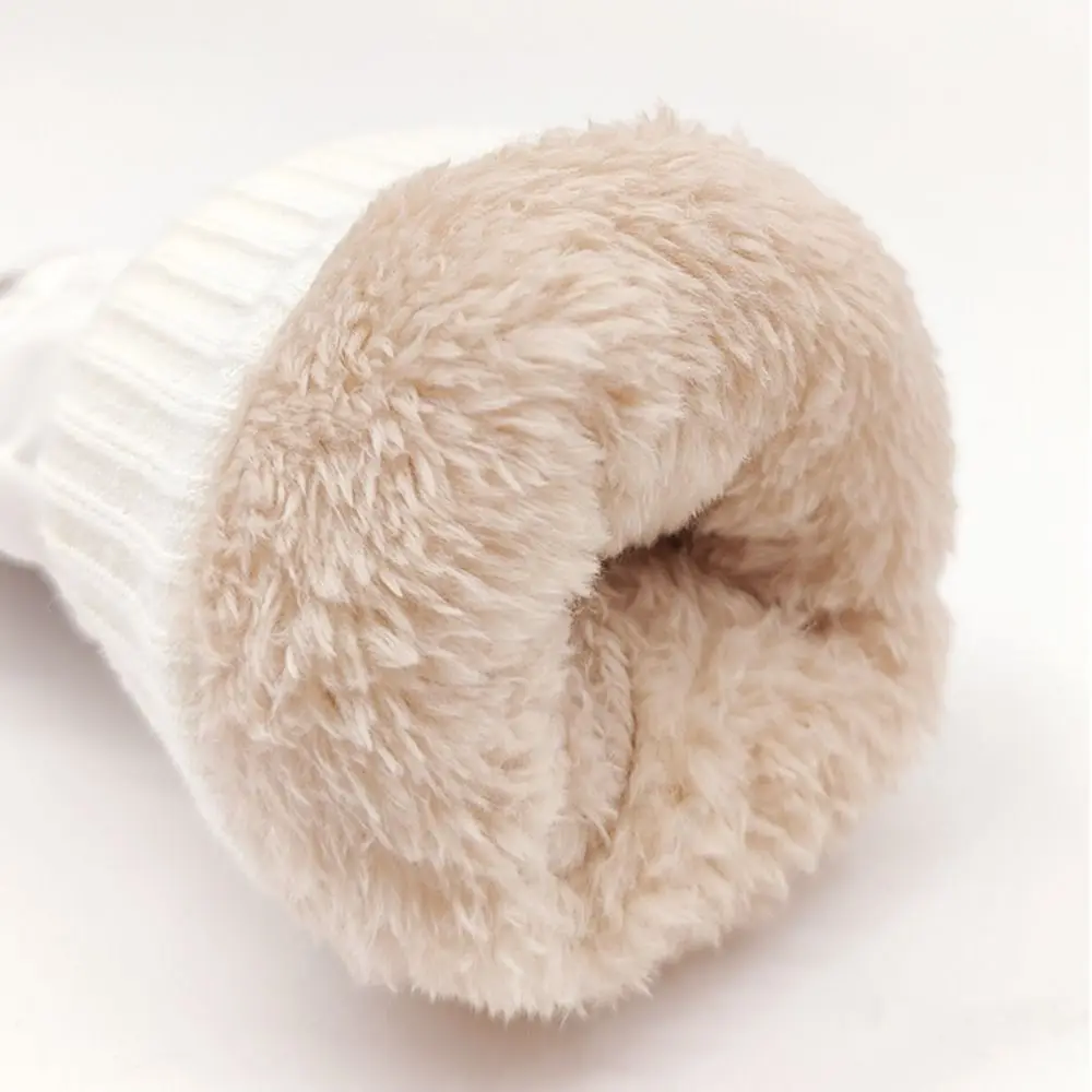 1 Pair Non-Slip Women's Skating Mittens Thicken Palm Protection Skating Gloves Winter Warm Stretch Figure Skating Gloves