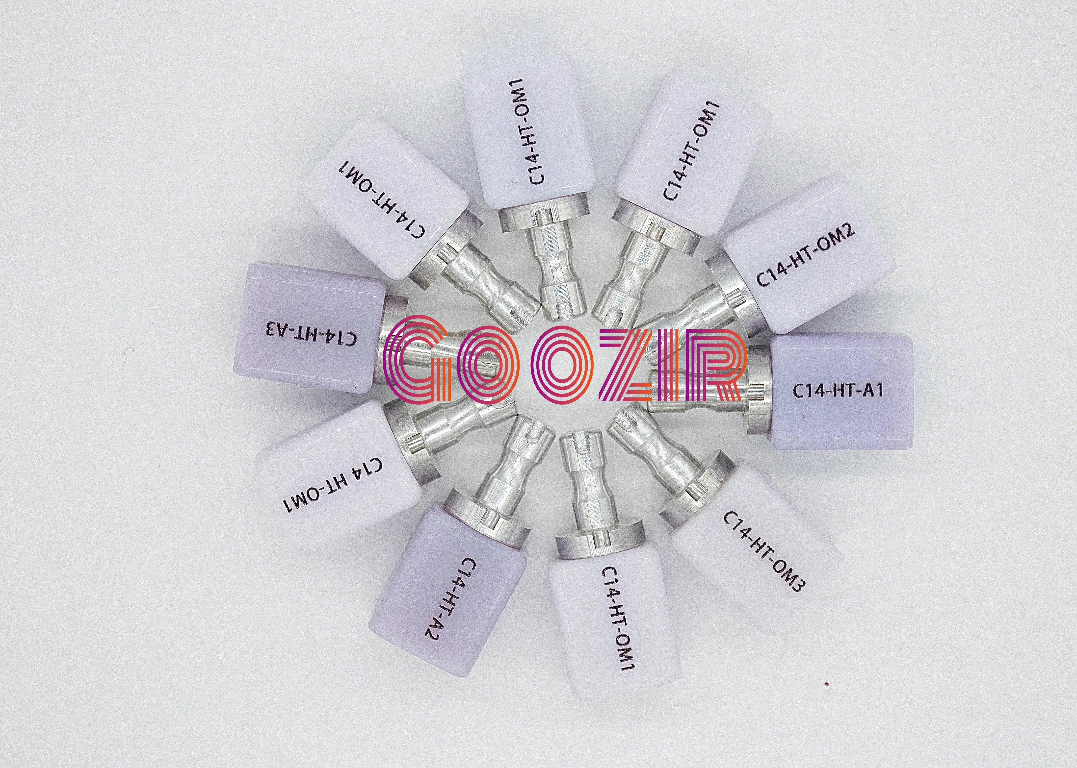 Goozir Cerec Lithium Disilicate Blocks C14 (18*15*13mm) 5 Pieces For Dental CAD CAM