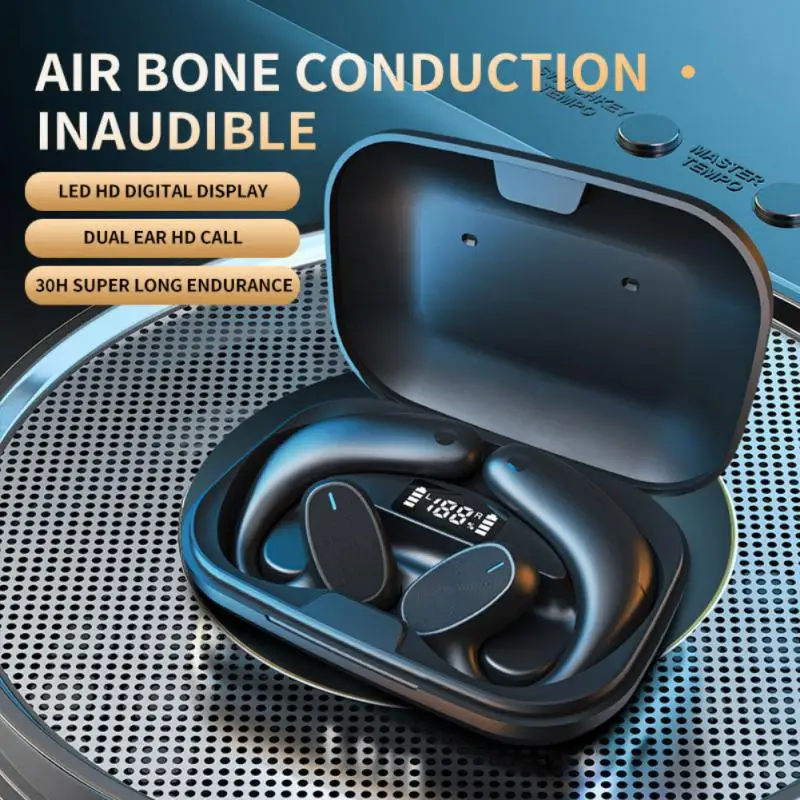 Для наушников с костной проводимостью TWS Беспроводная гарнитура шумоподавление IPX6 водонепроницаемая Спортивная гарнитура с микрофоном