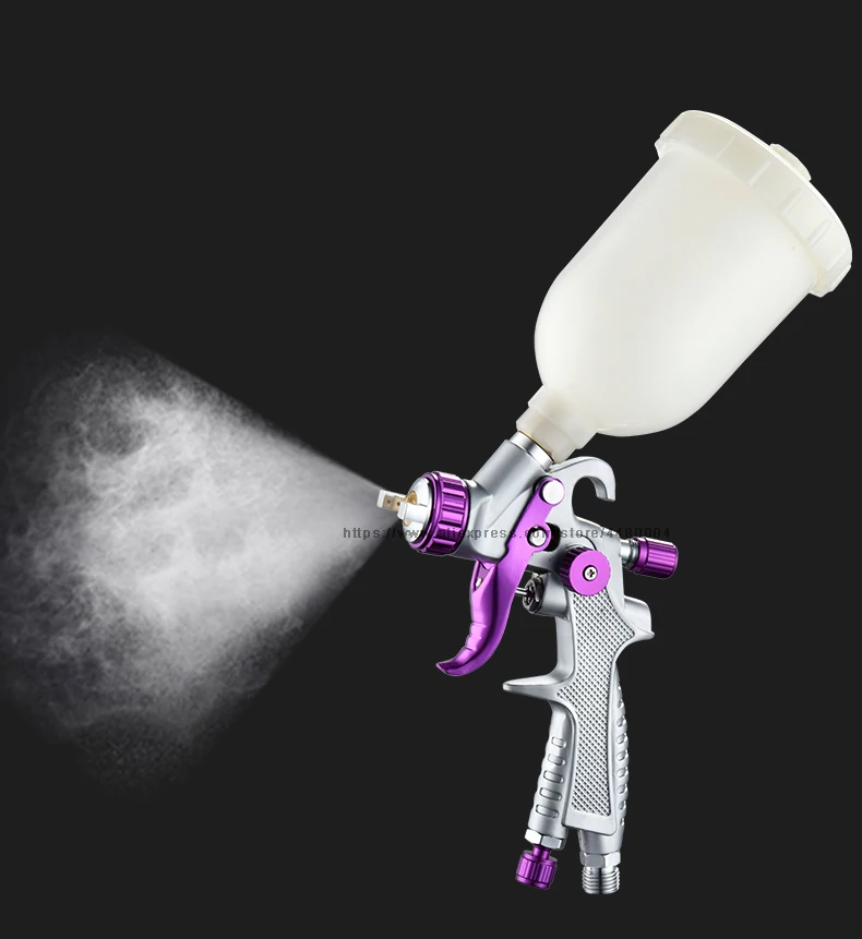 HVLP-PISTOLA DE PULVERIZACIÓN Manual, minipistola de pulverización de pintura, 0,8mm, 250cc, con accesorios de aerógrafo, para coches