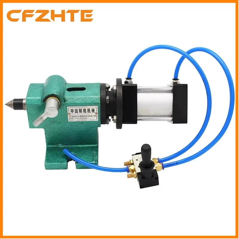 Pneumatic Lathe Tailstock, Quick and Easy Instrument Lathe Movable Tailstock, Automatic CNC Hydraulic Cylinder Taper Hole Top