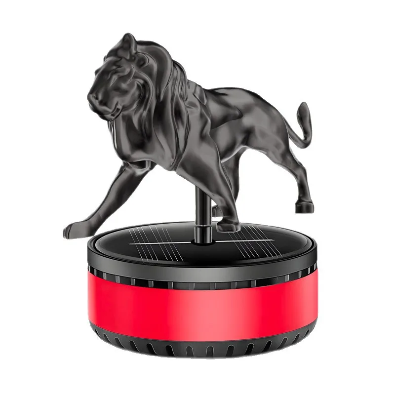 

Tom AutoModern New Lion Solar Car Perfume Seat Decorative Ornaments Long-Lasting Fresh Air Fresher Rotating Plastic Material for