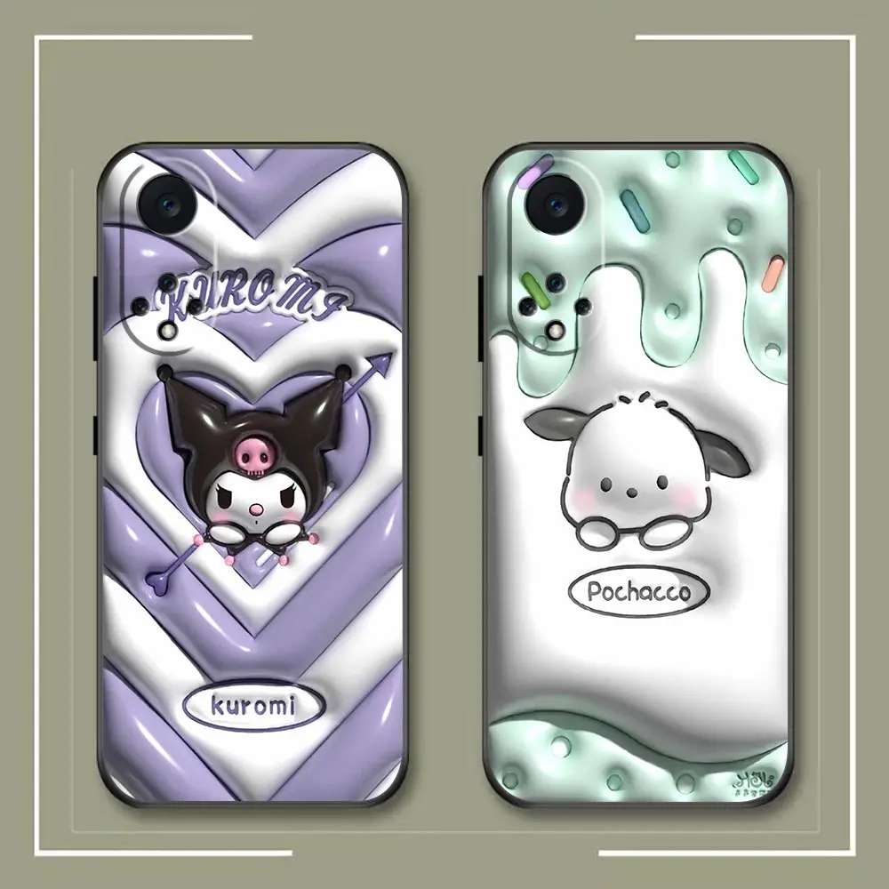 Anime Hello K-kitty K-Kuromi Phone Funda Case For Huawei NOVA Y90 Y70 Y61 10 9 9 Plus 8 8I 7 7I 6 SE 5 5I 4 3 3I 2 2S Case Shell