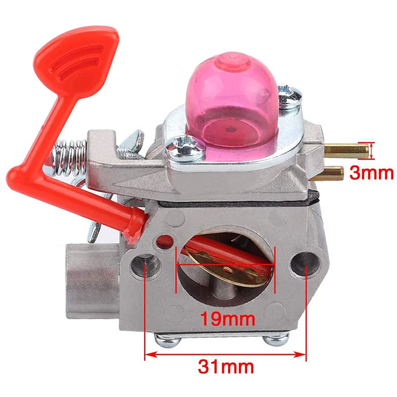 Carburador 545081855 para Poulan Pro, BVM200C, P200C, Husqvarna, GBV325, P325, Craftsman, soplador de 25Cc para Walbro WT-875A