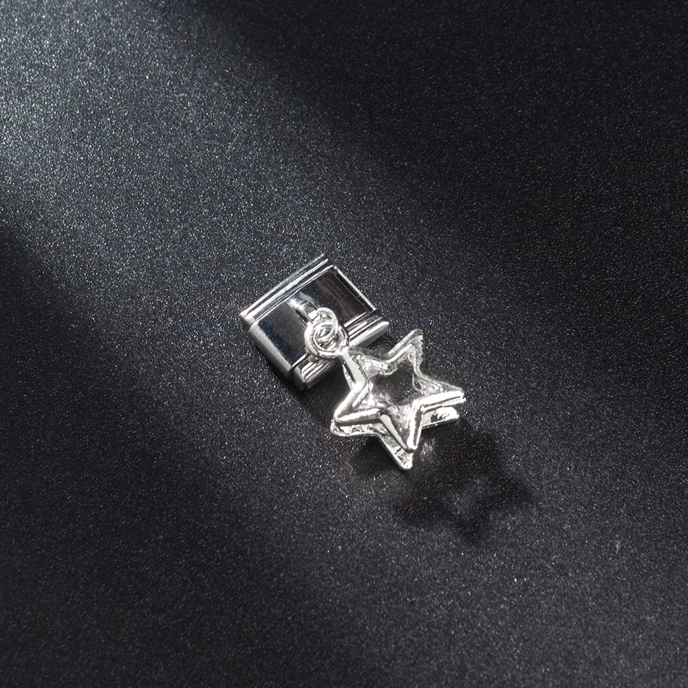 1pcs Fashion Stainless Steel Charm Fit 9mm Jewellery Italian Bracelet Links Fit 9mm Bracelet DIY Making Jewelry