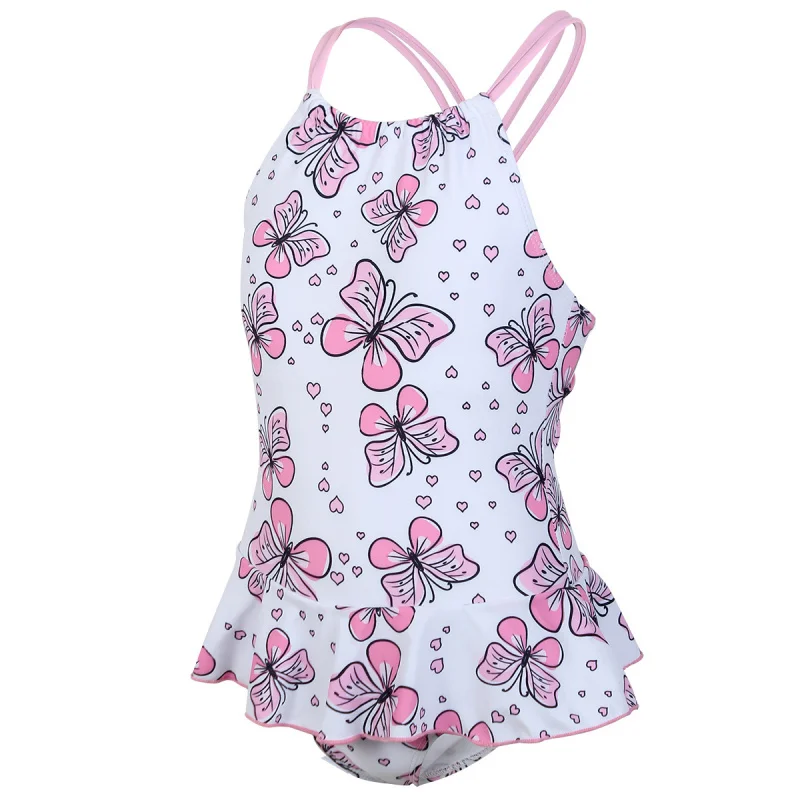 

New Swimsuit Printed Skirt Style One-Piece Girls Swimwear Children's Swimsuit Wholesale