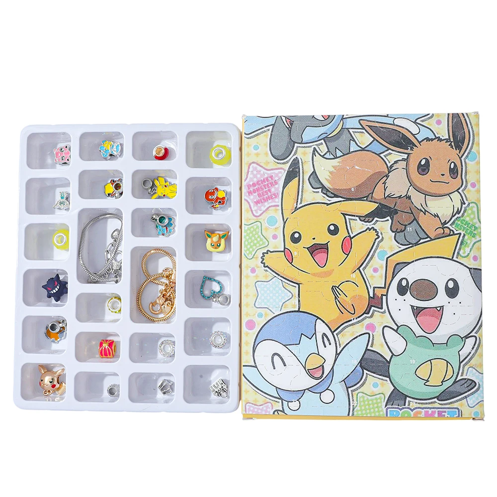 Creatieve Cartoon Pok é mon Serie DIY Kraal Accessoires Armband Blind Box Handgemaakte Sieraden Party Speelgoed Cadeau voor Kinderen