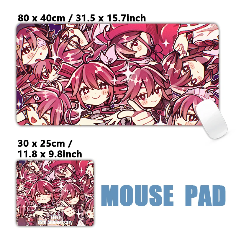 New Super Cute Anime Girl K-Kasane Teto Mouse Pad Large Gaming PC Mouse Mats Keyboard Mat Desktop Mats HD E-Sports Tablemat