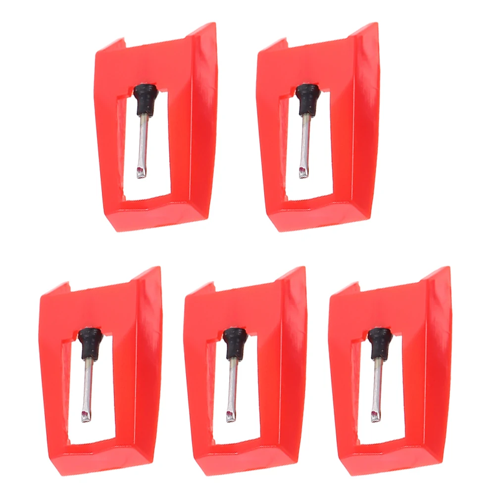 

5pcs Record Player Needle Stylus Aluminum Plastic Turntable Replacement Vinyl Phonograph Universal Pickup DJ Accessories