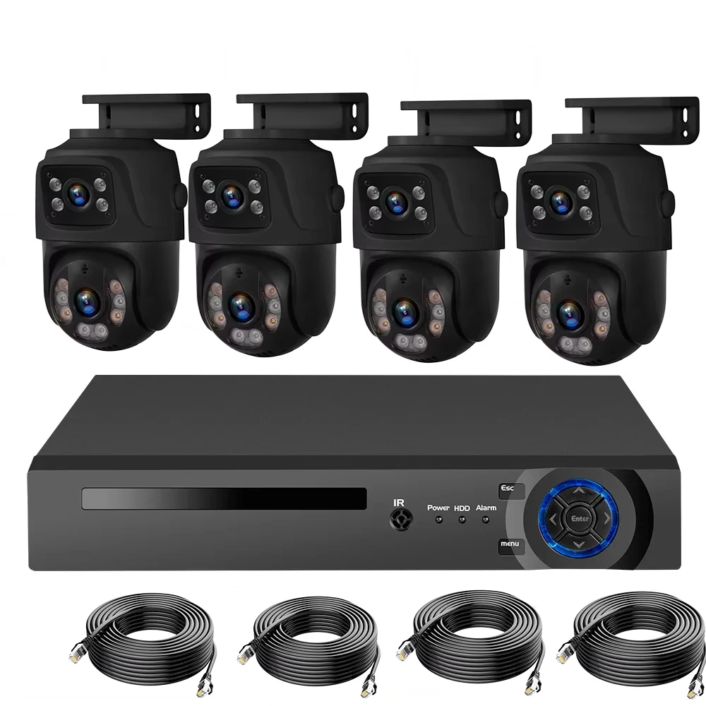 Uzoom POE System Security Camera Outdoor PTZ Camera 48V POE IP Camera Home Security Camera CCTV Surveillance Onvif XMeye