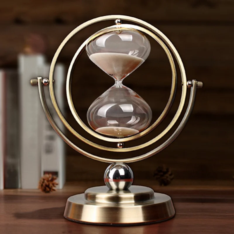 60 Minute Global Timer Retro Hourglass European Style Luxury Home Decor Classical Timekeeper Office Sandglass Sand Clock Gifts