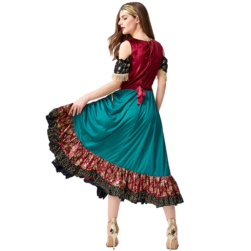 

The new Halloween performance Flamenco costume STARLIGHT GYPSY stage performance fortune-telling girl