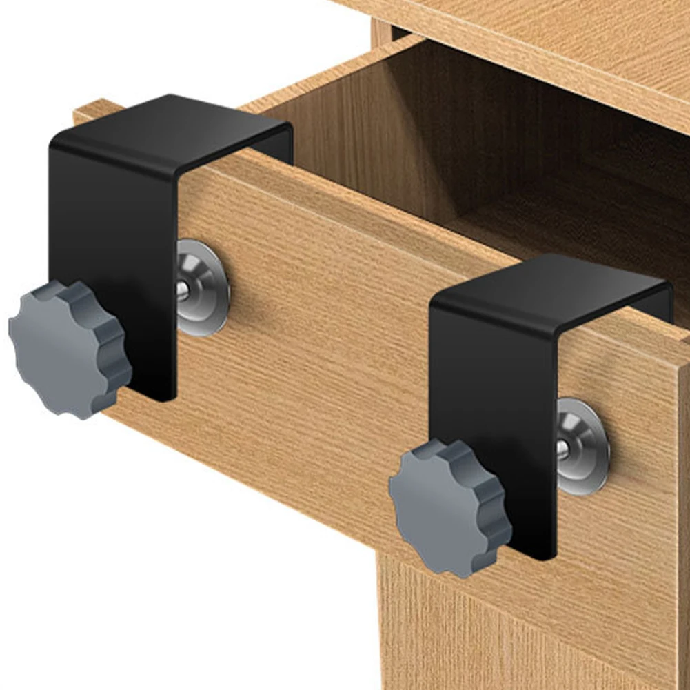2pcs Drawer Panel Clips Woodworking Clamp Cabinet Drawer Installation Fixed Clamp With Adjustment  Furniture Accessories