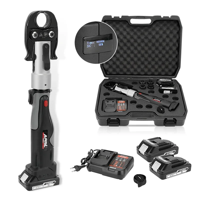 CH-1332 High Power Hydraulic Mini Battery Powered Pipe Crimping Tool Rechargeable Crimping Tool for Stainless Steel Pipe