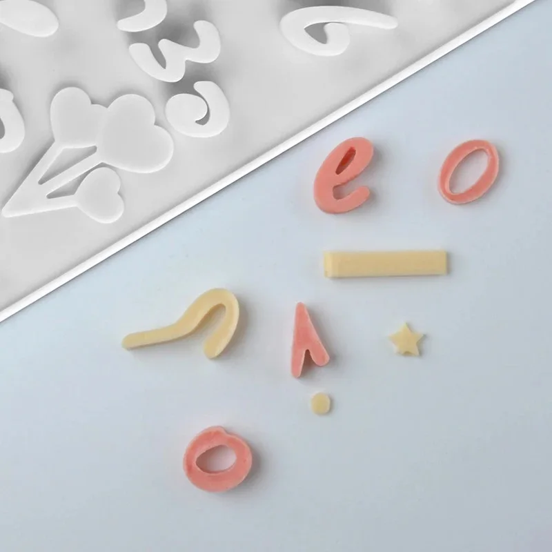 Hebrew Alphabet Silicone Mold Chocolate Fondant Mold Cake Sugarcraft Decoration