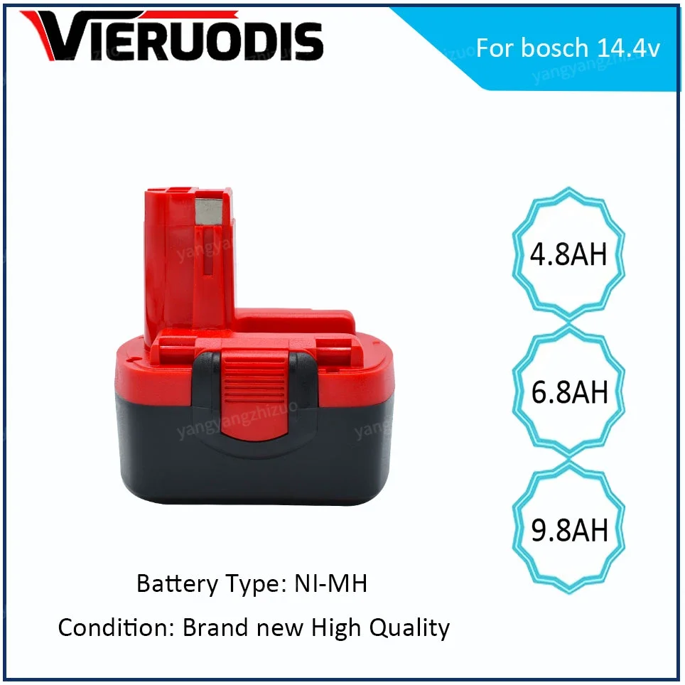 

For Bosch 14.4V 4800MAH 6800MAH 9800MAH Ni-MH Battery D70745 2607335273 BAT038 BAT140 BAT040 BAT041 BAT159 2607335465 26073356