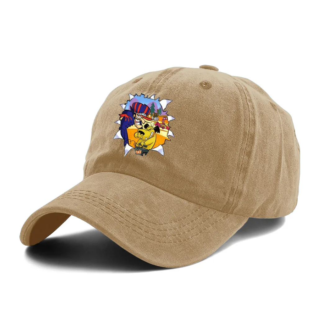 Summer Cap Sun Visor HECHO EN TRULALA Hip Hop Caps Wacky Races 1968 Anime TV Series Cowboy Hat Peaked Hats