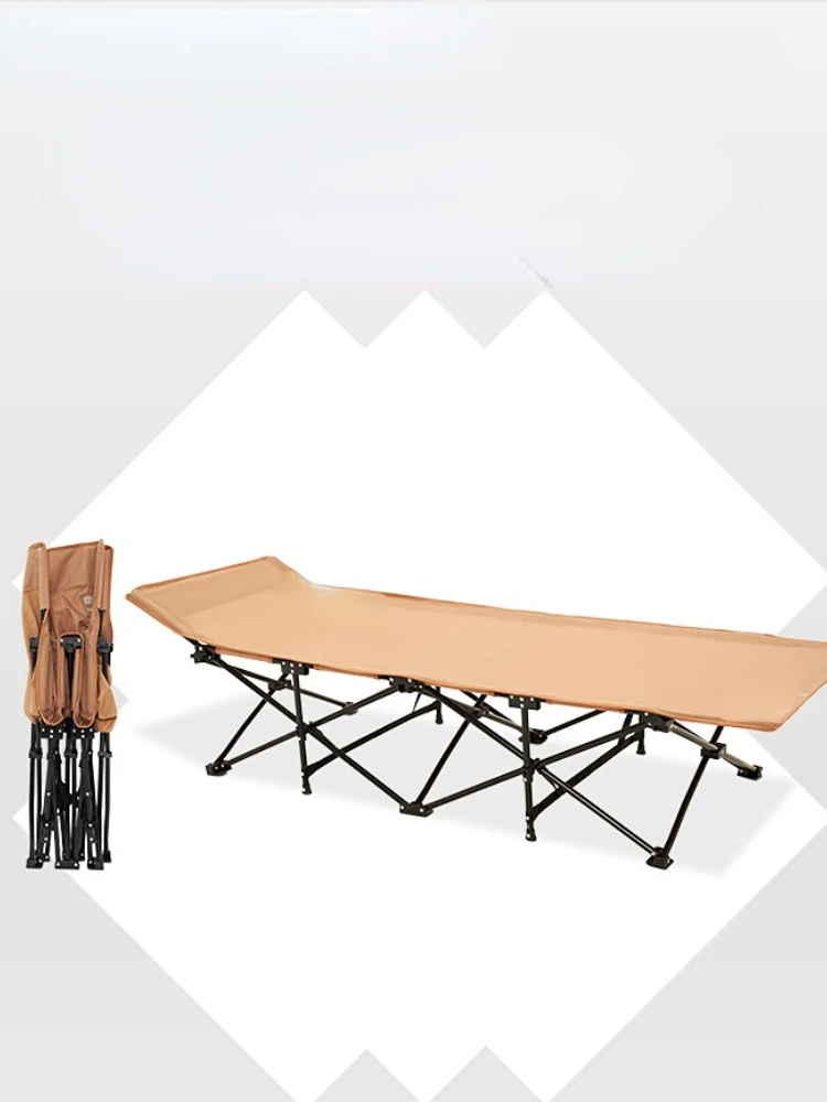 Multi-Purpose Folding Bed Outdoor Camping Camp Bed Portable Office Lunch Break Hospital Home Single Accompanying Bed Folding