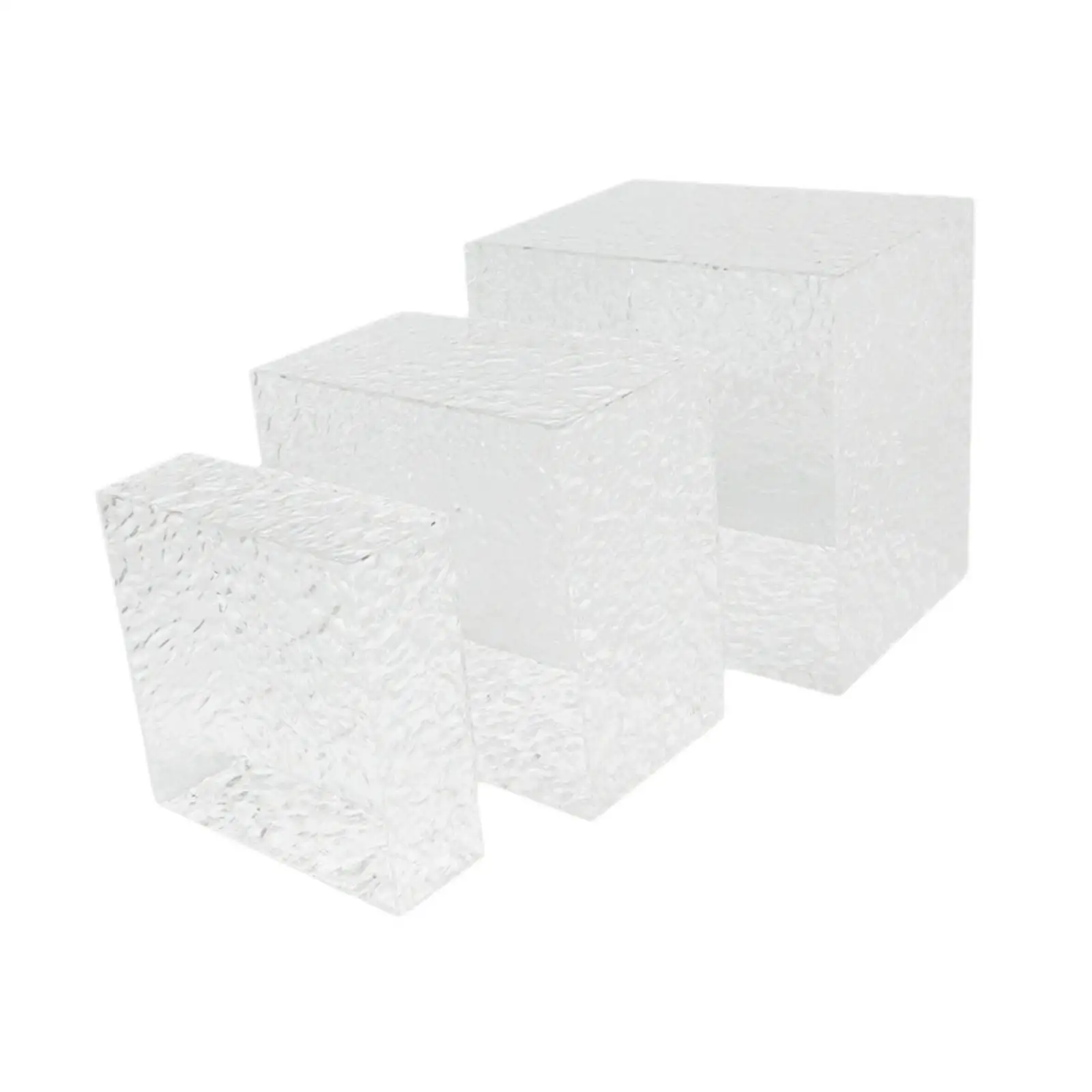 3 Pieces Acrylic Buffet Risers Multipurpose Dessert Table Display Set ...