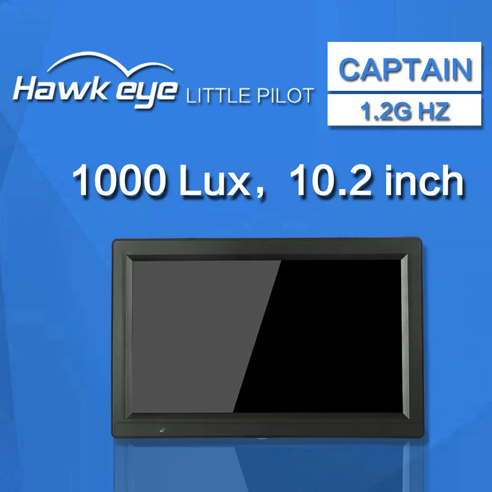 Hawkeye 1.2G/3.3G FPV Monitor Little Pilot Captain X 10.2 inch 1000LUX FPV Monitor 16:9 3S-6S -99dB Display Screen with DVR