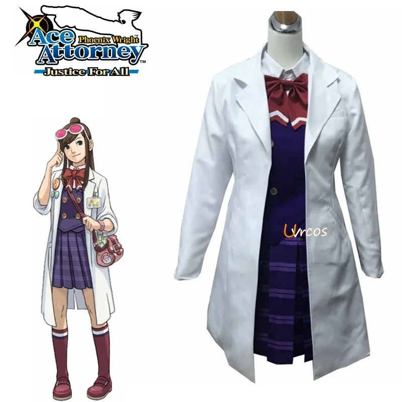 

Phoenix Wright 4 Ace Akane Houzuki Ema Skye Clothing Gyakuten Saiban Cosplay Costume Christmas Party Halloween