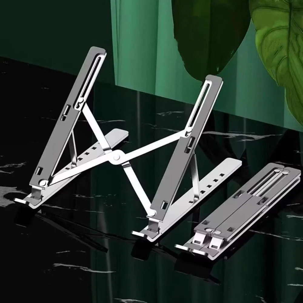 

Aluminum Alloy Laptop Holder Stand Foldable Non-slip Laptop Cooling Bracket Lifting Cooling Holder Lifting Notebook Support Base