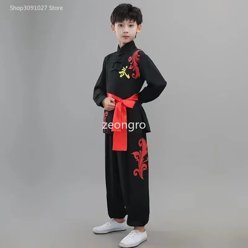 Martial Arts Suit Outfit Changquan Costume For Girl Boy Children Adult Chinese Traditional Wushu Uniform Kids Kung Fu Clothes